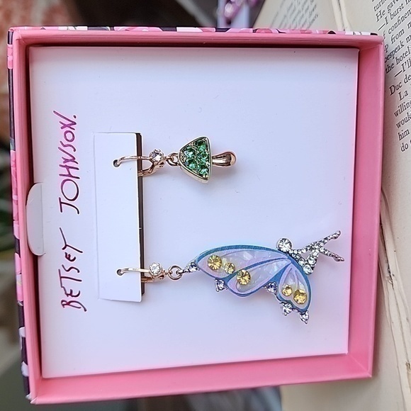 Betsey Johnson Fairy Mushroom Earrings